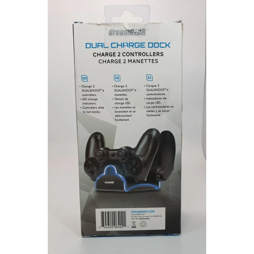 dreamGEAR Dual Power Dock Playstation 4 Charge 2 Controllers